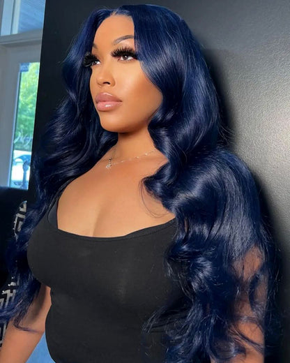 Arabella 13x6 Three-Go™ Midnight Blue Glueless Loose Body Wave With Drawstring 100% Human Hair Wig