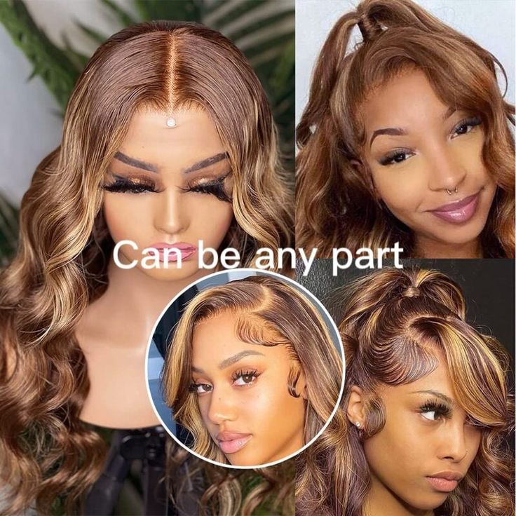 Honey Blonde Piano Highlights Body Wave Wig - 6X5/13x4 HD Lace Front Human Hair Wig