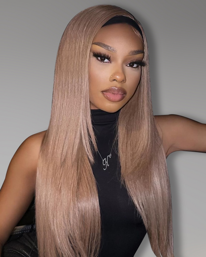 Arabella 6x5/13x4/13x6 Lace Glueless Milk Tea Brown Straight Wig Pre-cut Lace Beginner Friendly