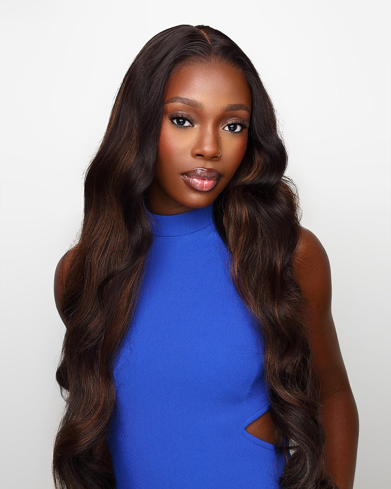 [VIP EXCLUSIVE] ZIP &amp; Mix-All Wigs | Body Wave Natural Black Glueless 6x5 Pre-Cut Lace Wig With Optional Replaceable Tops