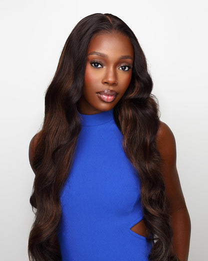 [VIP EXCLUSIVE] ZIP &amp; Mix-All Wigs | Body Wave Natural Black Glueless 6x5 Pre-Cut Lace Wig With Optional Replaceable Tops