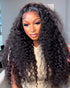 【$299 = 2 WIGS】Arabella 13x6 Three-Go™ Glueless Wig Water Wave With Drawstring Natural Black 100% Human Hair Wig