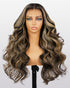【$299 = 2 WIGS】Arabella 13x6 Three-Go™ Balayage Highlight Glueless Wig Body Wave With Drawstring 100% Human Hair Wig 22