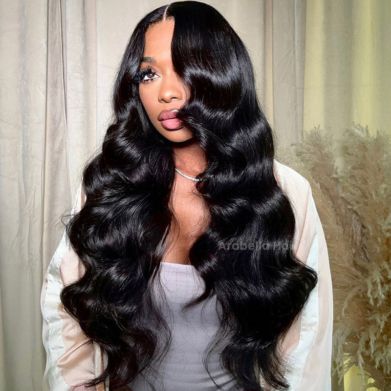 Easy-Wear Body Wave Pre-Cut Glueless 6x5 Lace Front Wig C-part Pre-bleached Knots Beginner-Friendly Human Hair