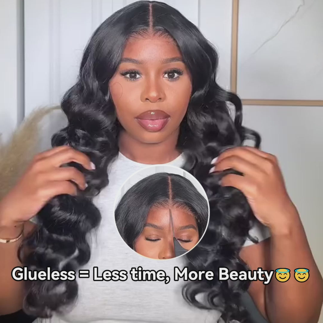 13x4 Breathable Cap Lace Frontal Wig | Loose Wave Ear-to-ear Glueless Lace Pre-Bleached Knots Human Hair