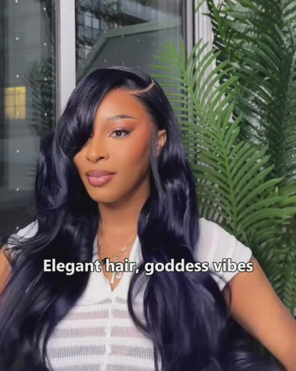 Arabella 13x6 Three-Go™ Midnight Blue Glueless Loose Body Wave With Drawstring 100% Human Hair Wig