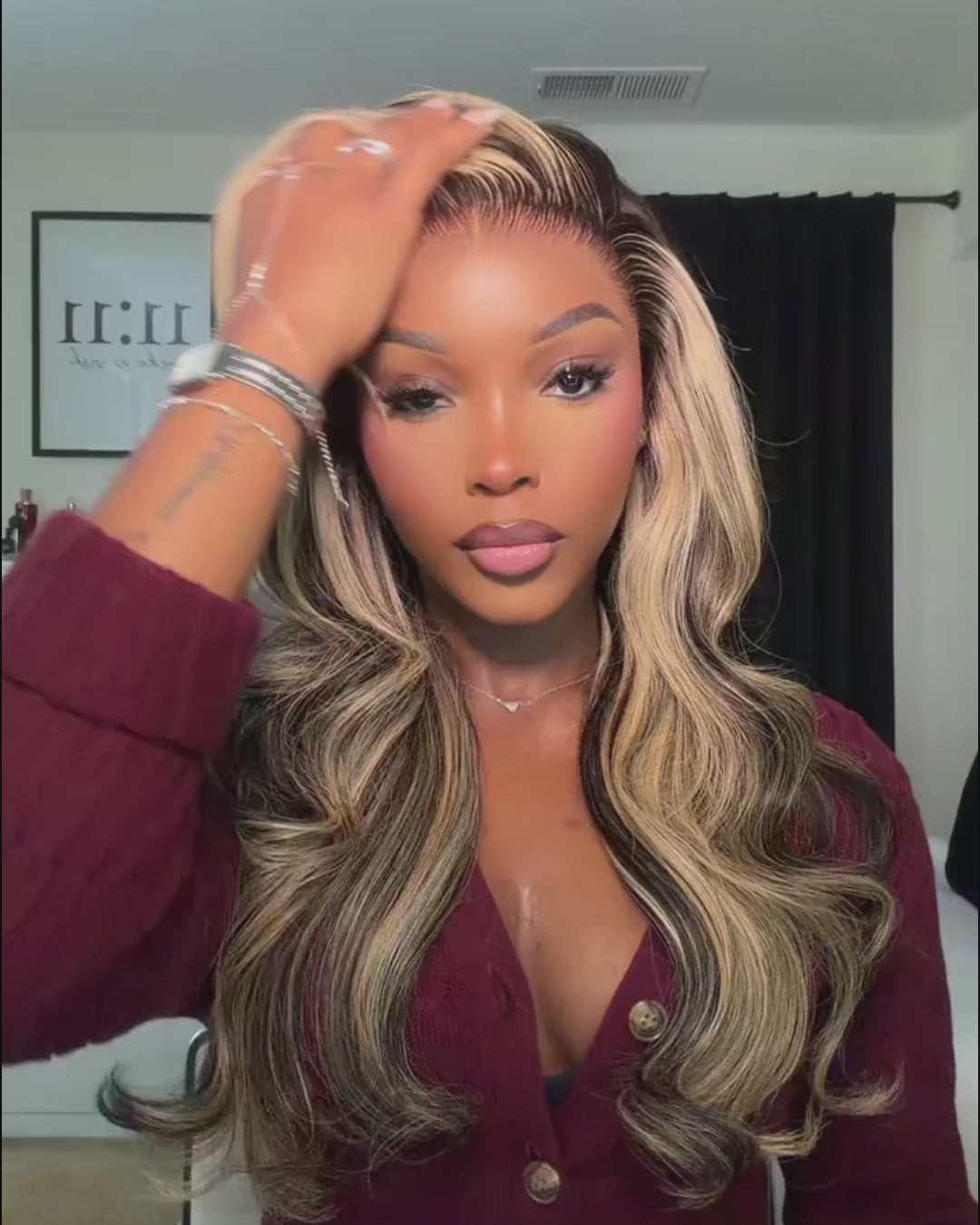 $100-$50 | Arabella 13x6 Pre-All Glueless/6x5 Pre-cut Glueless Lace/13x4 Frontal Lace Balayage Highlight Body Wave Wig Invisible Knots Realistic Hairline