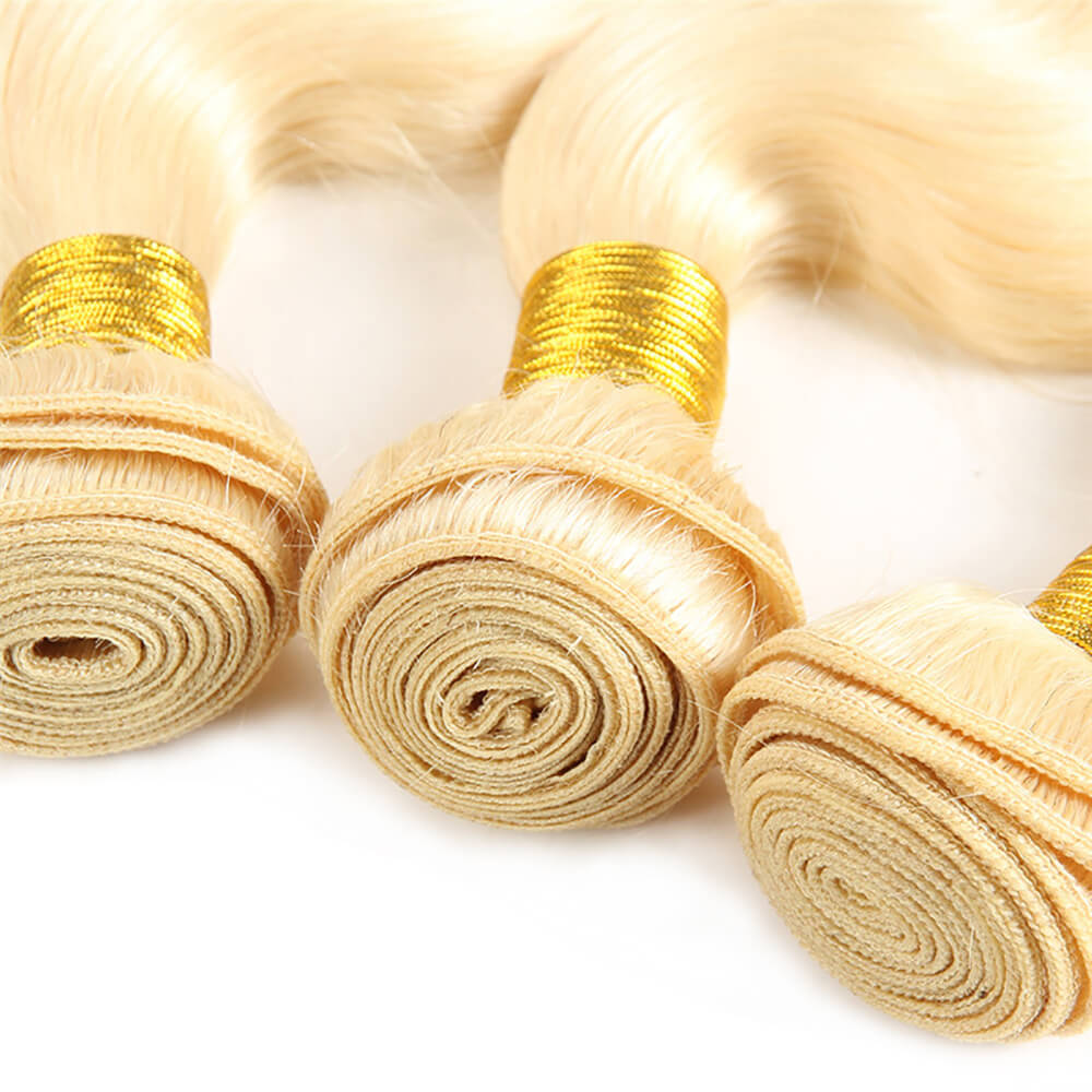 Brazilian 613 Blond Body Wave Virgin Human Hair Weft 3pcs/pack - arabellahair.com