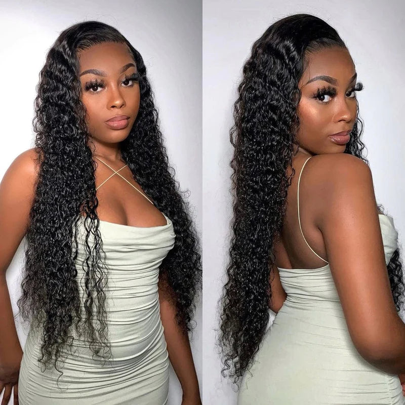 13x6 Lace Frontal Deep Wave Natural Black Human Hair Wig - Arabella Hair